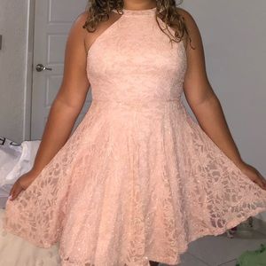 Light Pink Glitter Dress